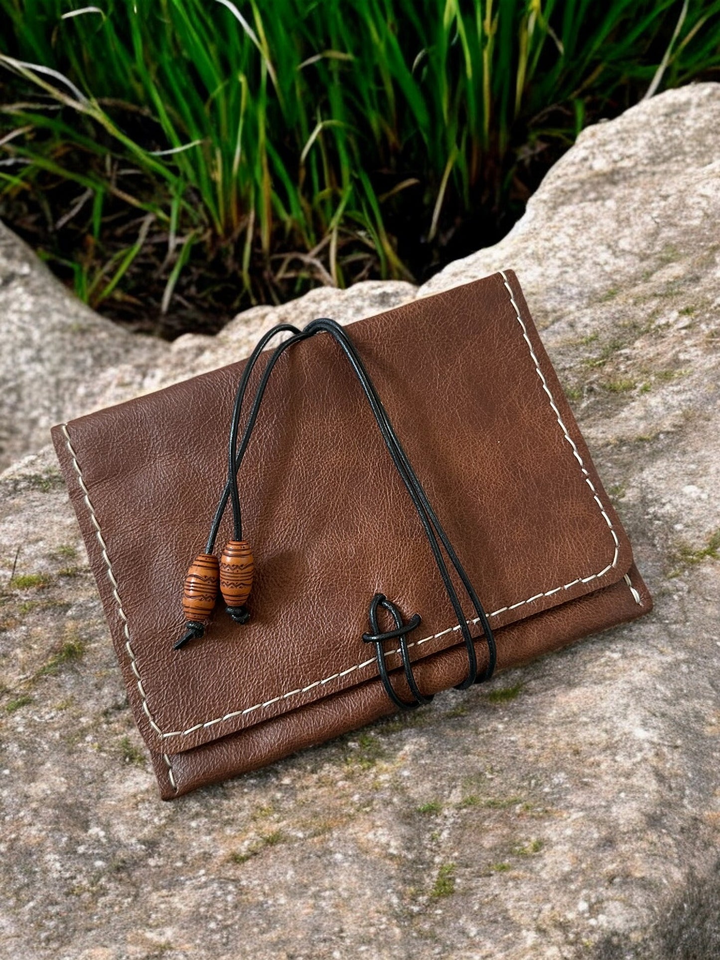 Handmade Leather Tobacco Pouch 50g