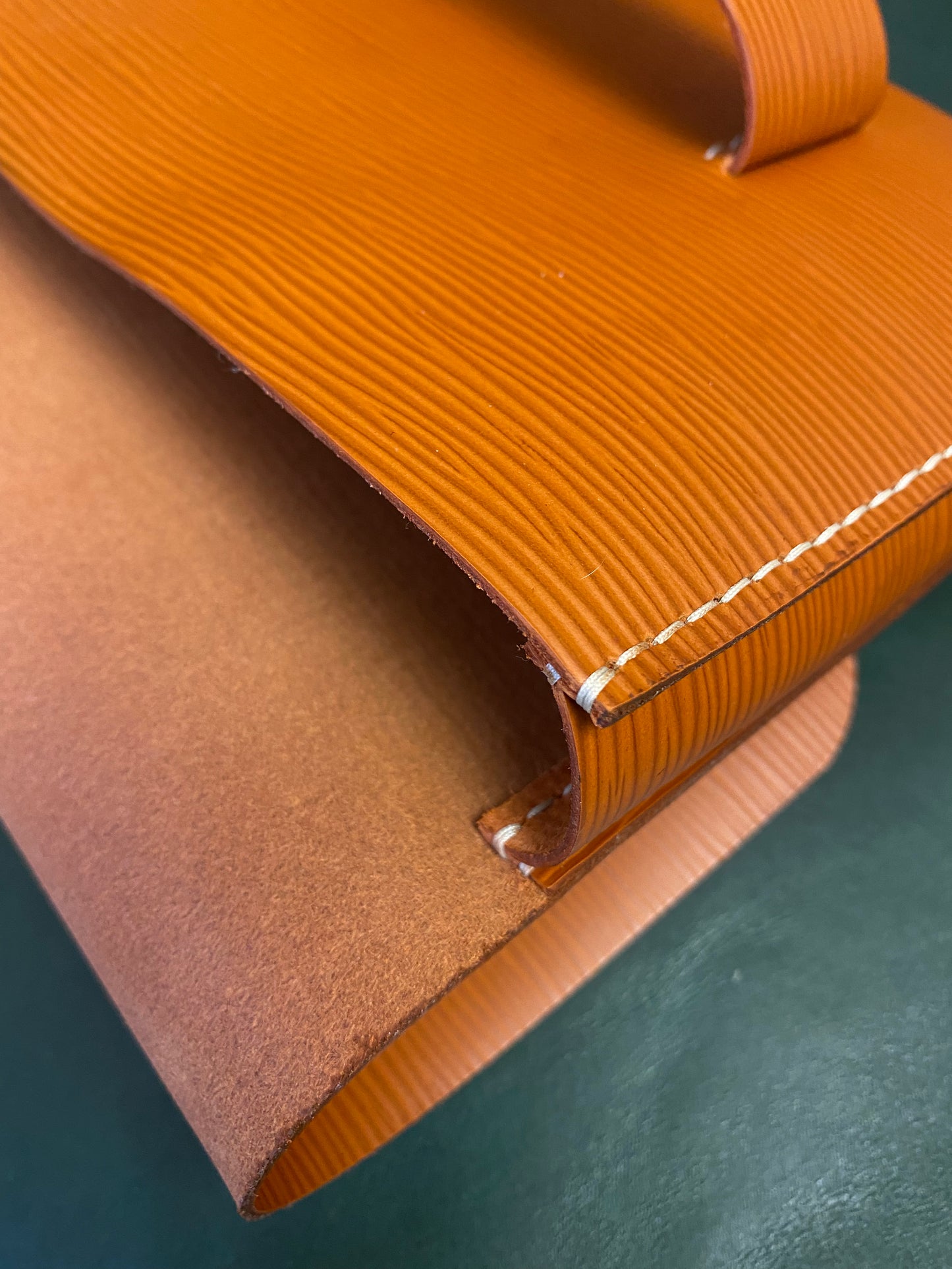 Luxury Handmade Epi Leather Clutch – Elegant Evening Handbag