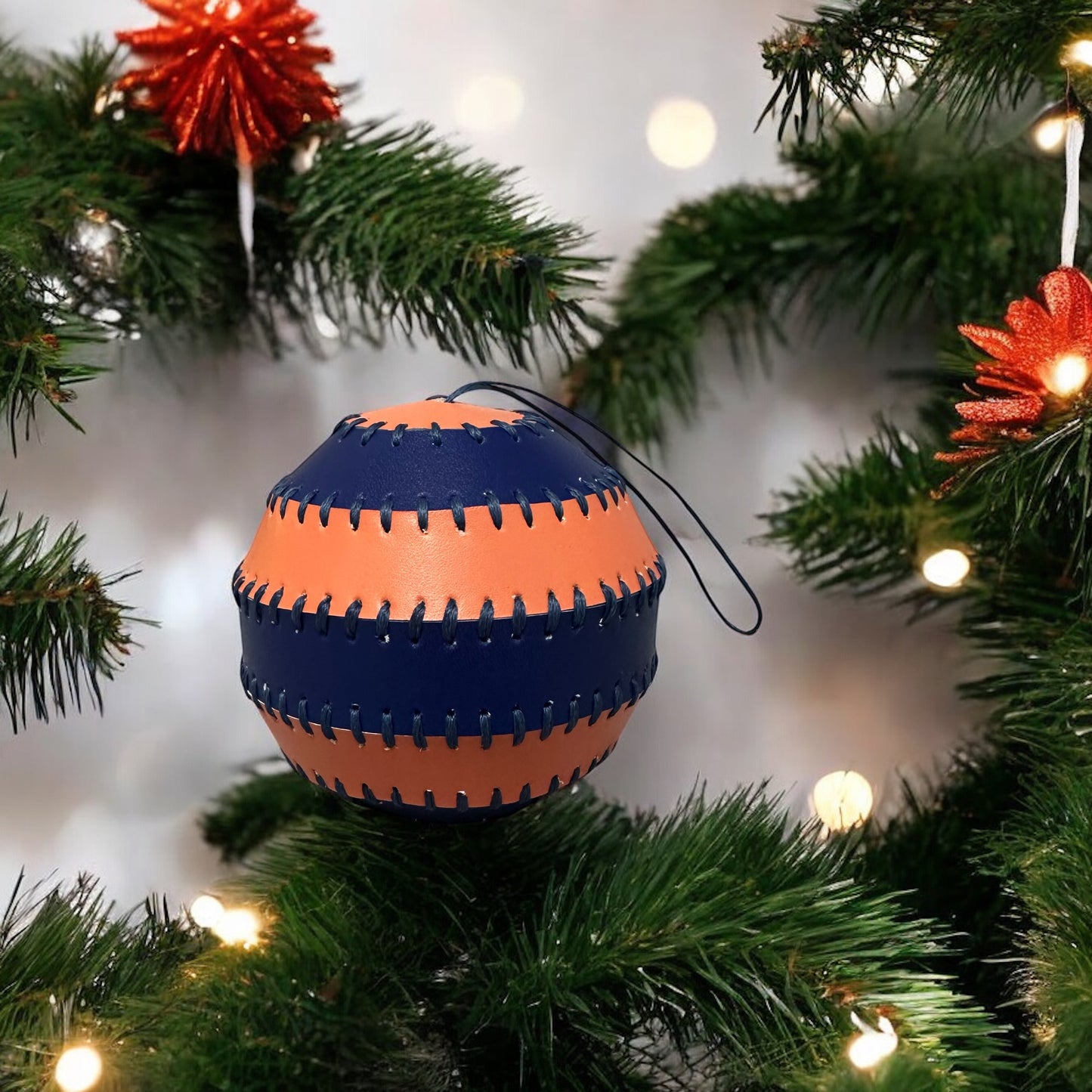 Luxurious Leather Christmas Baubles: Handcrafted Elegance for the Festive Season