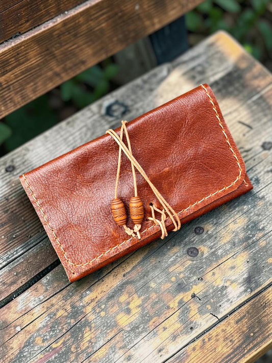 Handmade Leather Tobacco Pouch 30g