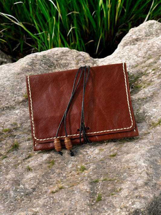 Handmade Leather Tobacco Pouch 50g