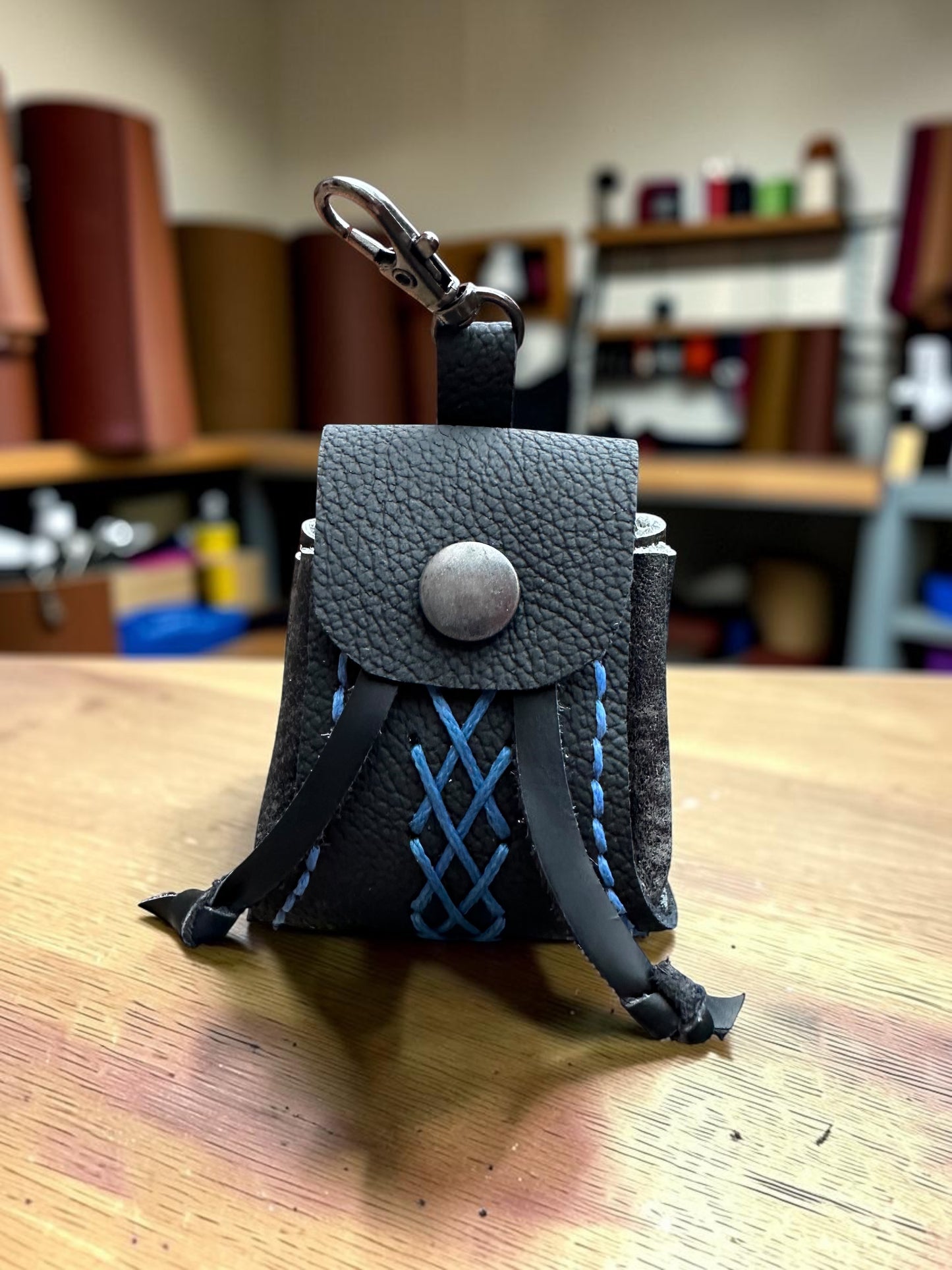 Handmade Leather Accordion Coin Purse – Keyring Mini Pouch