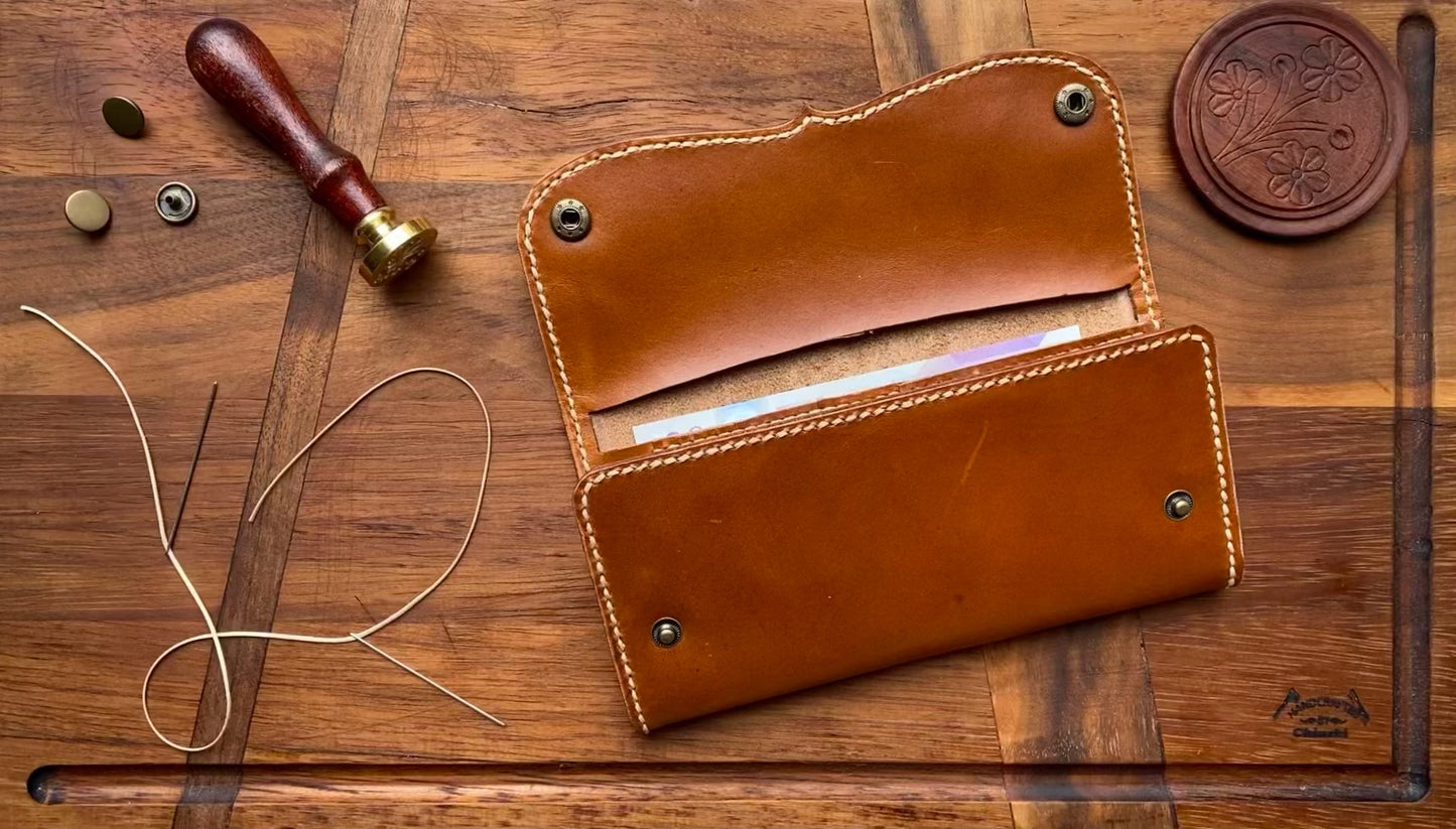 Handmade Long Leather Wallet