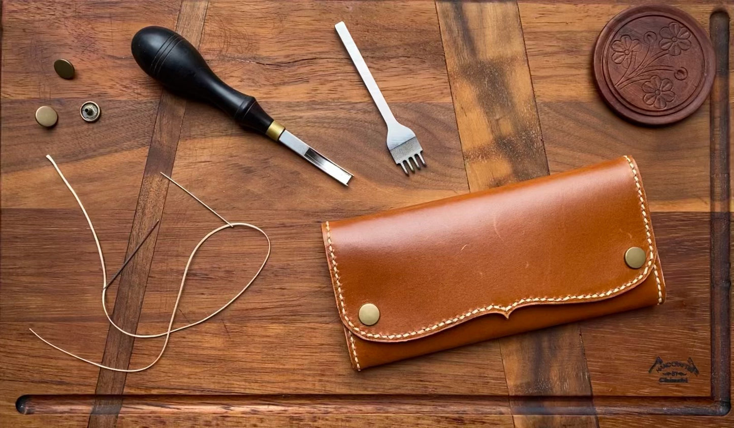 Handmade Long Leather Wallet