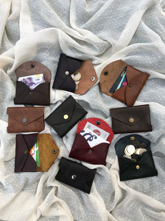 Handmadea Leather Coin Pouch/Purse/Card Holder