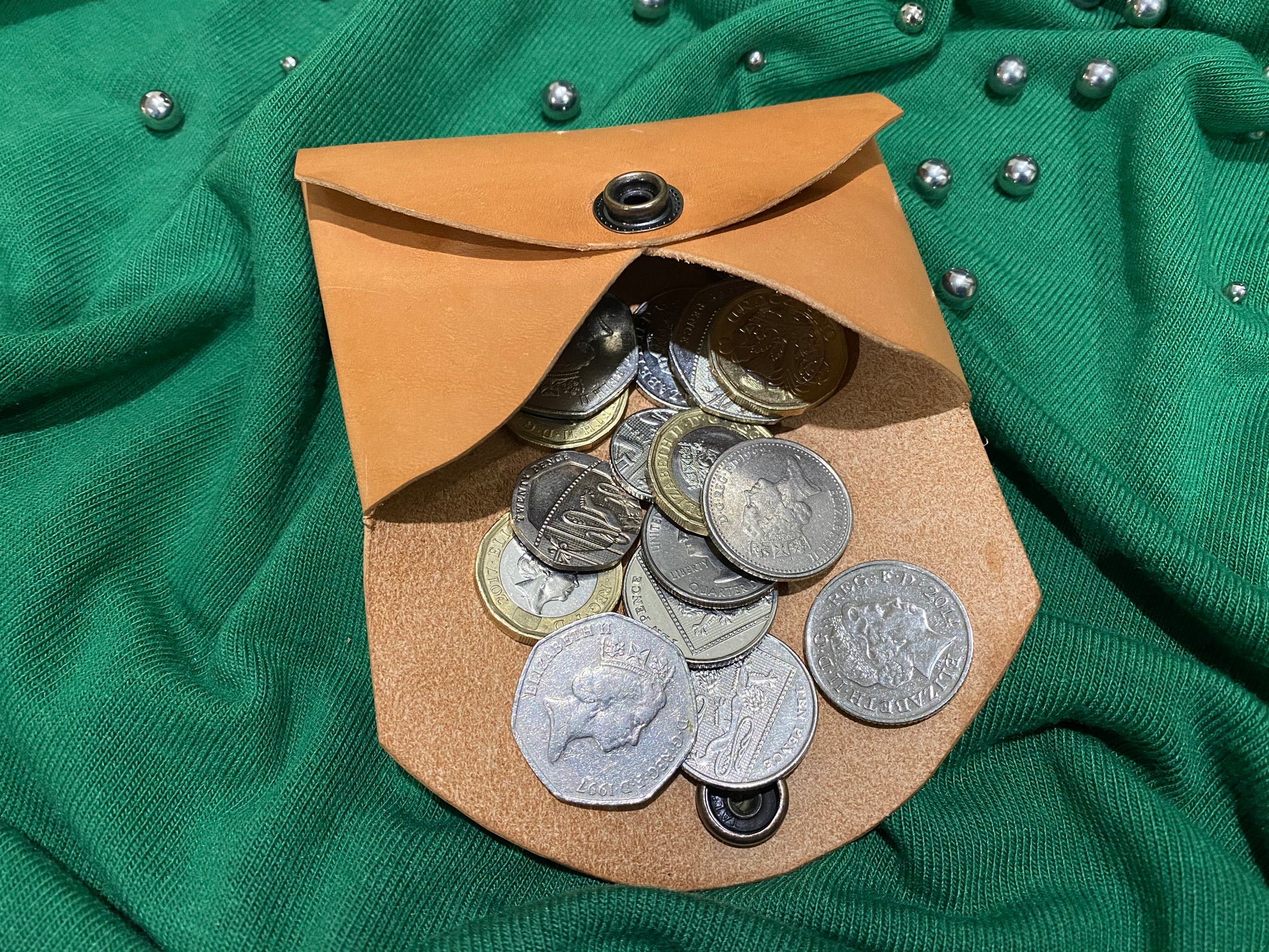 Handmade Leather Coin Pouch/Purse/Card Holder – Lion LeatherCraftUk